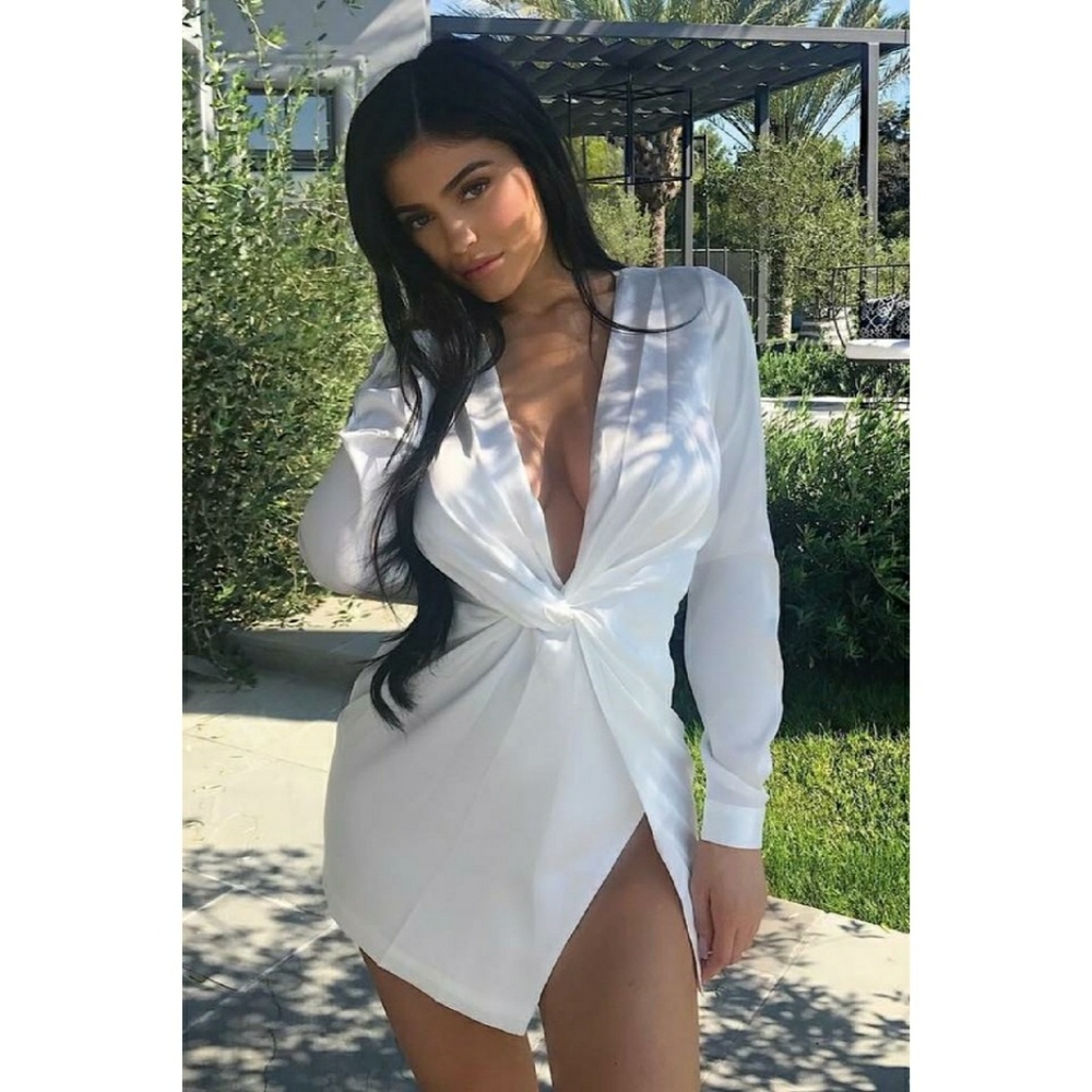 Silky White Dress